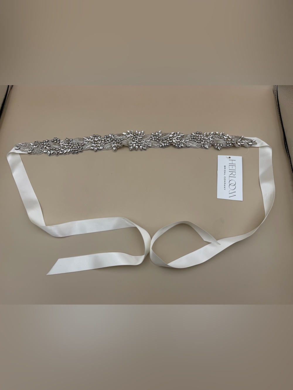 F Heirloom Bridal Lana Crystal Belt B152 Wedding Sash NWT